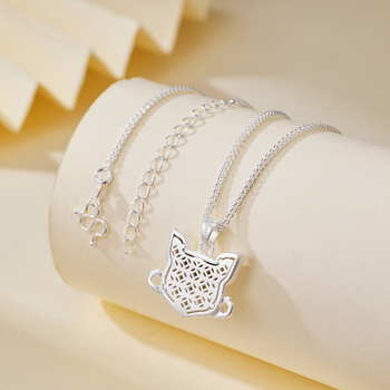 Κολιέ με μενταγιόν μάσκας αλεπούς με εννιά ουρές, χαλκός, σχήμα ζώου, φθινόπωρο 2025, Shantou