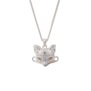 Κολιέ με μενταγιόν μάσκας αλεπούς με εννιά ουρές, χαλκός, σχήμα ζώου, φθινόπωρο 2025, Shantou