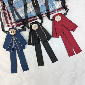 Γυναικείος γιακάς με λουλούδι και φιόγκο, για επαγγελματικό ντύσιμο, πολυεστέρας, γεωμετρικό μοτίβο, Yiwu προέλευση, άνοιξη 2024