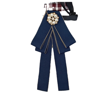 Γυναικείος γιακάς με λουλούδι και φιόγκο, για επαγγελματικό ντύσιμο, πολυεστέρας, γεωμετρικό μοτίβο, Yiwu προέλευση, άνοιξη 2024