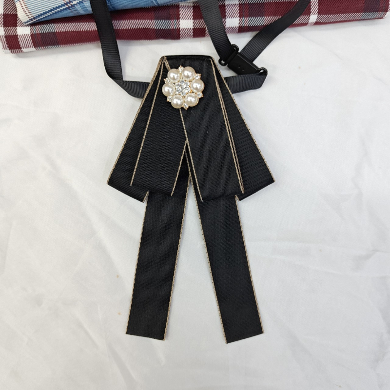 Γυναικείος γιακάς με λουλούδι και φιόγκο, για επαγγελματικό ντύσιμο, πολυεστέρας, γεωμετρικό μοτίβο, Yiwu προέλευση, άνοιξη 2024