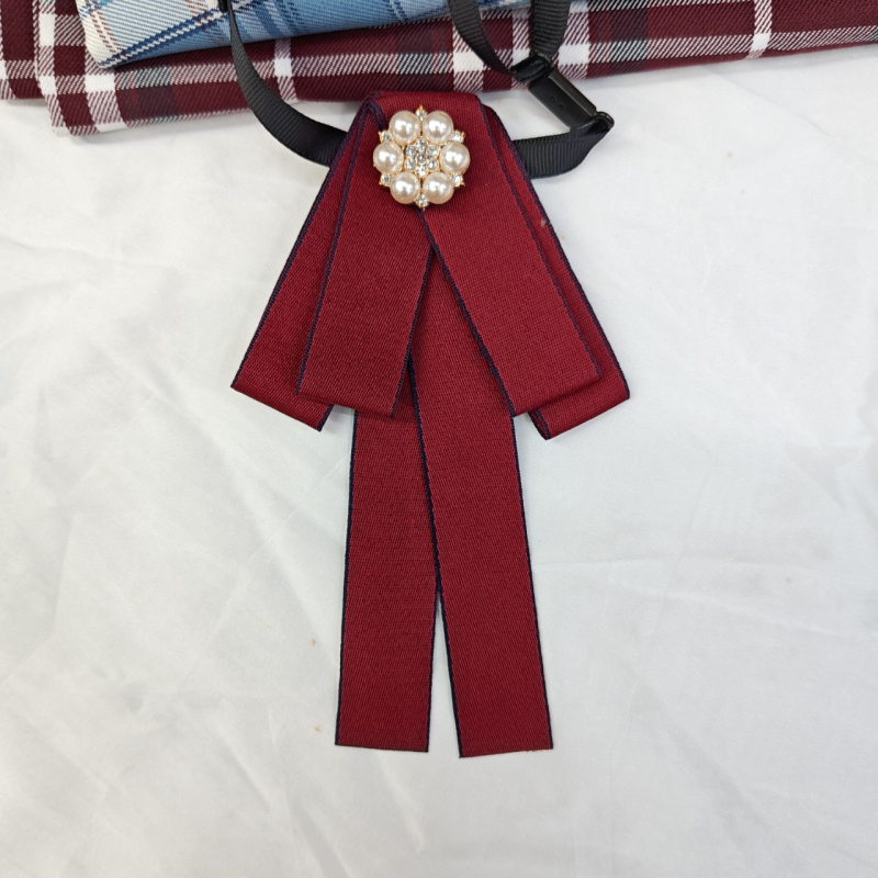 Γυναικείος γιακάς με λουλούδι και φιόγκο, για επαγγελματικό ντύσιμο, πολυεστέρας, γεωμετρικό μοτίβο, Yiwu προέλευση, άνοιξη 2024