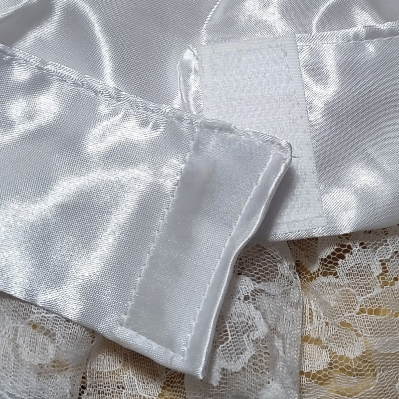 Δαντελένιο φλοράλ κολάρο με φιόγκο, κεντημένο, υπερ-ευρύ, Unisex, Ενήλικοι