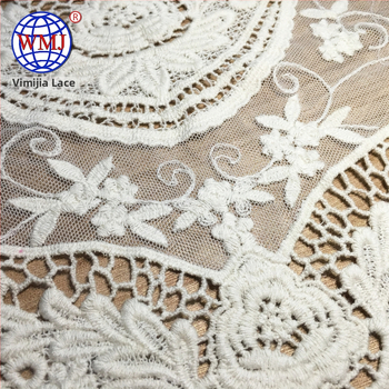 Gallér virág pamutfonalból készült hímzett díszítéssel – vintage stílus, Vimeca, női ruházathoz tartozó kiegészítő