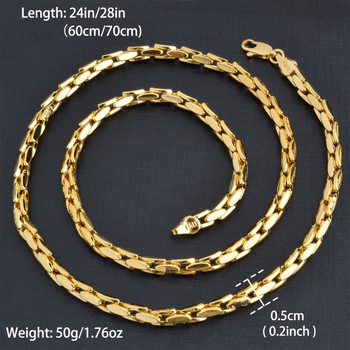 Nyaklánc rizsszem alakú lánccal, réz, elektroplattálás, stílus hideg szél, 2025 nyár