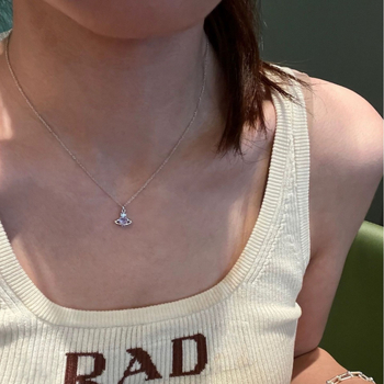 Colier din oțel titan cu zircon încrustat, pandantiv stea din cupru, lanț obișnuit