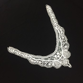 Csipkés gallér virággal – pamutfonal, ruházati kiegészítő, márka Lianying