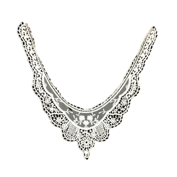 Csipkés gallér virággal – pamutfonal, ruházati kiegészítő, márka Lianying