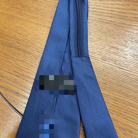 Γραβάτα με κλιπ τύπου φερμουάρ, ριγέ μοτίβο, unisex, άνοιξη 2025