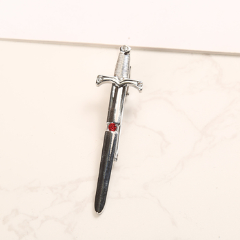 Клип за вратовръзка с мотив меч — персонализиран метален клип за вратовръзка, унисекс, за възрастни, пролет 2025