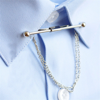 Clip de cravată din cupru cu ciucuri, cap plat, unisex, casual, placare electroplată, model monocrom