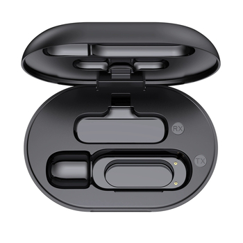 K61 Microfon lavalier cu husă de încărcare — Omnidirecțional, Microfon profesional de înregistrare, Baterie încorporată 300–500 mAh, Domeniu de frecvență 60 Hz–15 kHz, SNR ≥70 dB, pentru înregistrări video live