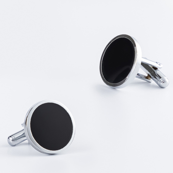 Mansetid — ümmarguse kujuga geomeetriline disain, unisex (Materjal: raud; Viimistlus: elektroplating; Kohandamine: Jah; Pakkimine: iseseisev pakk)