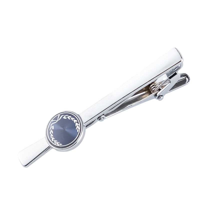 Kravatilipsu un mansettinupu komplekt - raud, lihtne unisex stiil, geomeetriline kujundus, elektroplaadimine, kohandamine saadaval