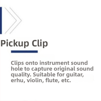 Microfon clip Erhu pentru instrumente muzicale – model Erhu Clip; tip microfon: microfon special pentru instrumente muzicale; răspuns în frecvență 100 Hz–20 kHz; SNR ≥60 dB; putere 0.1 W