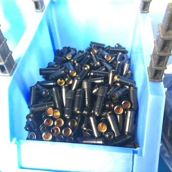 voxdida 075 χαλκού θήκη μικροφώνου με σετ κλιπ και σφουγγάρι, κάλυμμα με επτά οπές