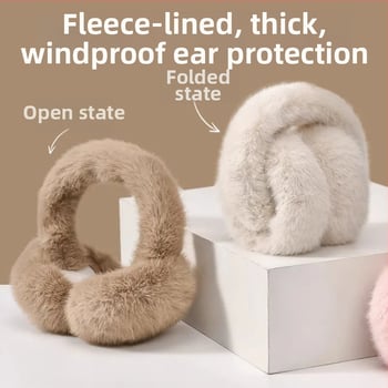 Téli Ear Muffs, összecsukható stílus, nemzeti dizájn, egyszínű, uniszex felnőttek, melegen tartanak