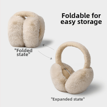 Téli Ear Muffs, összecsukható stílus, nemzeti dizájn, egyszínű, uniszex felnőttek, melegen tartanak