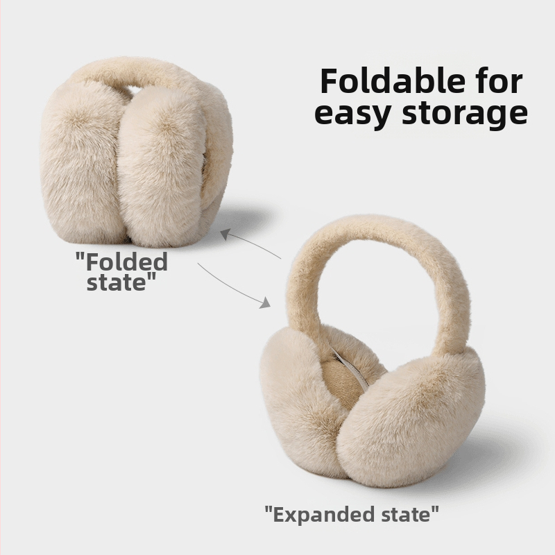 Téli Ear Muffs, összecsukható stílus, nemzeti dizájn, egyszínű, uniszex felnőttek, melegen tartanak