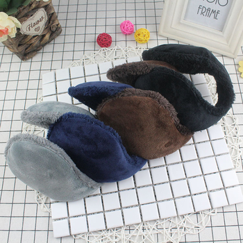 Meeste talve kõrvakaitsed, paksendatud soojuse jaoks, puuvillane materjal, ühesugune muster