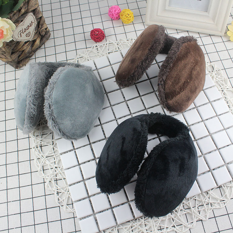 Meeste talve kõrvakaitsed, paksendatud soojuse jaoks, puuvillane materjal, ühesugune muster