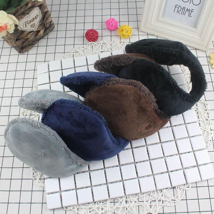 Meeste talve kõrvakaitsed, paksendatud soojuse jaoks, puuvillane materjal, ühesugune muster