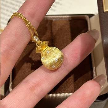 Colier cu pandantiv în formă de picătură, lanț din cupru, lungime 41–50 cm