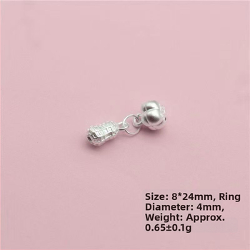 Huairen Κρεμαστό από Ασήμι 999 και DIY Βραχιόλι, Κατασκευή Seiko, 3D Ασημένιο Κόσμημα