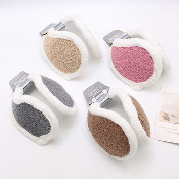 Plüüsist kõrvakaitsmed, tagakandmise stiil, hoiavad sooja reisimisel ja jalgrattasõidul