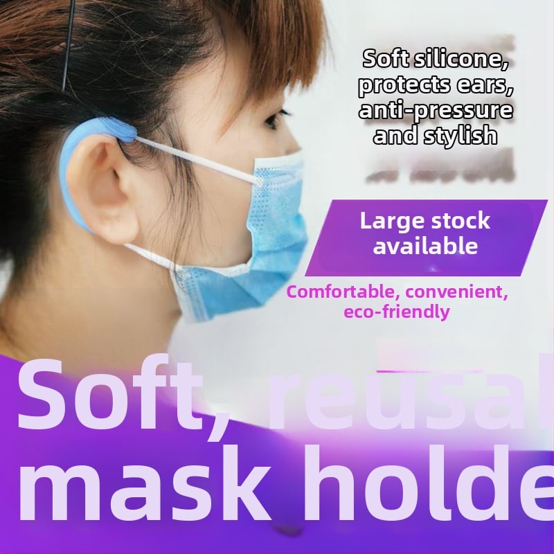 Mask koos pehmete silikoonist kõrvaklipsudega, anti-tihendamise ja valu, nähtamatud kõrvakaitsed, tagantkande stiil, täiskasvanutele