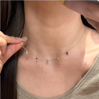 Colier din cupru cu lanț încrucișat și pandant din cupru, placare cu aur, stil proaspăt și dulce, pentru femei