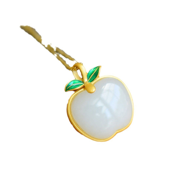 Colier cu pandantiv din cupru, lanț O-link, placare electroplată, stil etno-geometric, unisex, primăvara 2023