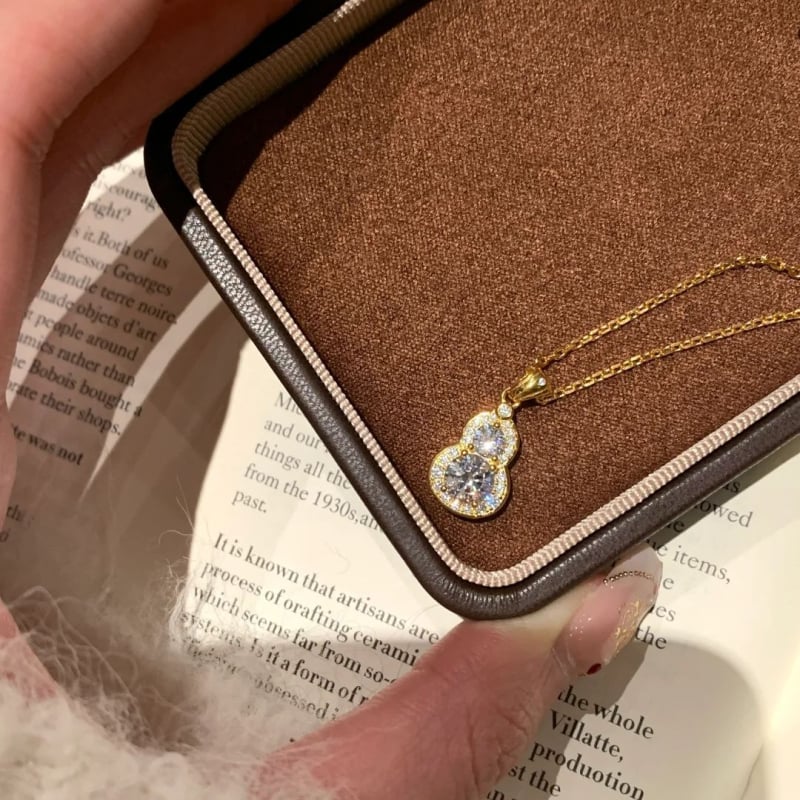 Colier cu pandantiv geometric din cupru, brand Zhenrong, placare electrolitică, stil lux lejer