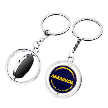 BRELOC METALIC 3D cu logo personalizat, finisaj email imitatie, stil lux ușor, pandantiv pentru geantă desen animat