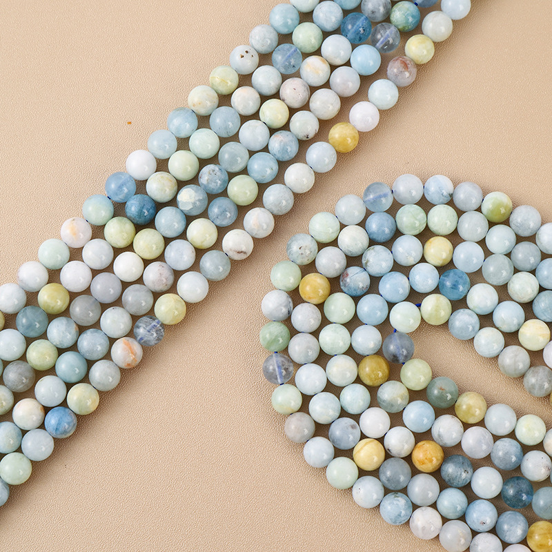 Mărgele libere – Acvamarin, Finisaj lustruit, Cod produs: Acvamarin, Brand: Luo Zhan