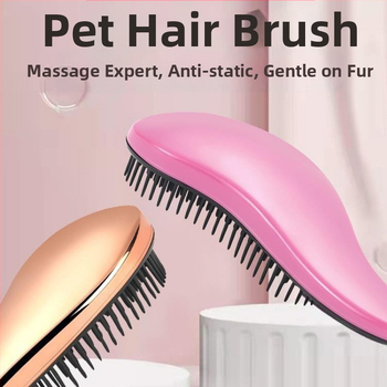 Χτένα περιποίησης σκύλων με μασάζ – ABS υλικό, για Μπιχόν Φριζέ, αφαίρεση χαλαρού τριχώματος