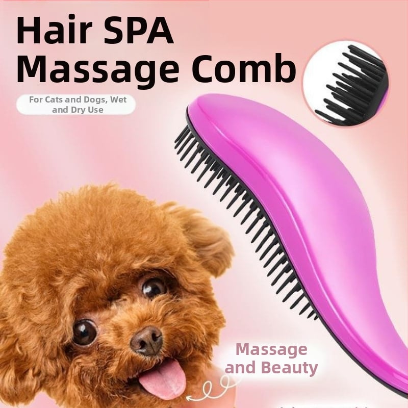 Χτένα περιποίησης σκύλων με μασάζ – ABS υλικό, για Μπιχόν Φριζέ, αφαίρεση χαλαρού τριχώματος