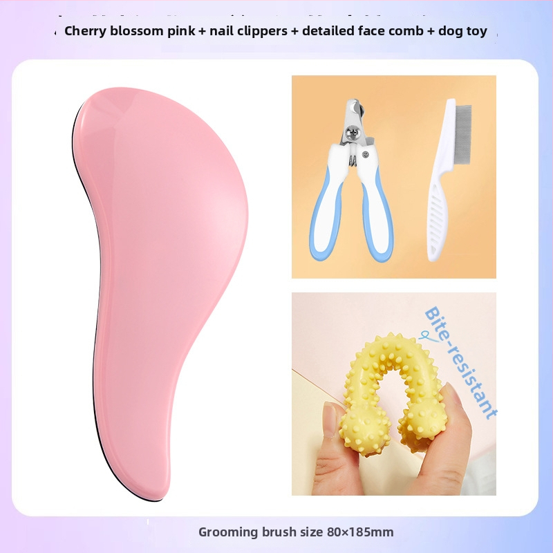 Χτένα περιποίησης σκύλων με μασάζ – ABS υλικό, για Μπιχόν Φριζέ, αφαίρεση χαλαρού τριχώματος