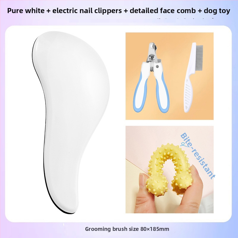 Χτένα περιποίησης σκύλων με μασάζ – ABS υλικό, για Μπιχόν Φριζέ, αφαίρεση χαλαρού τριχώματος