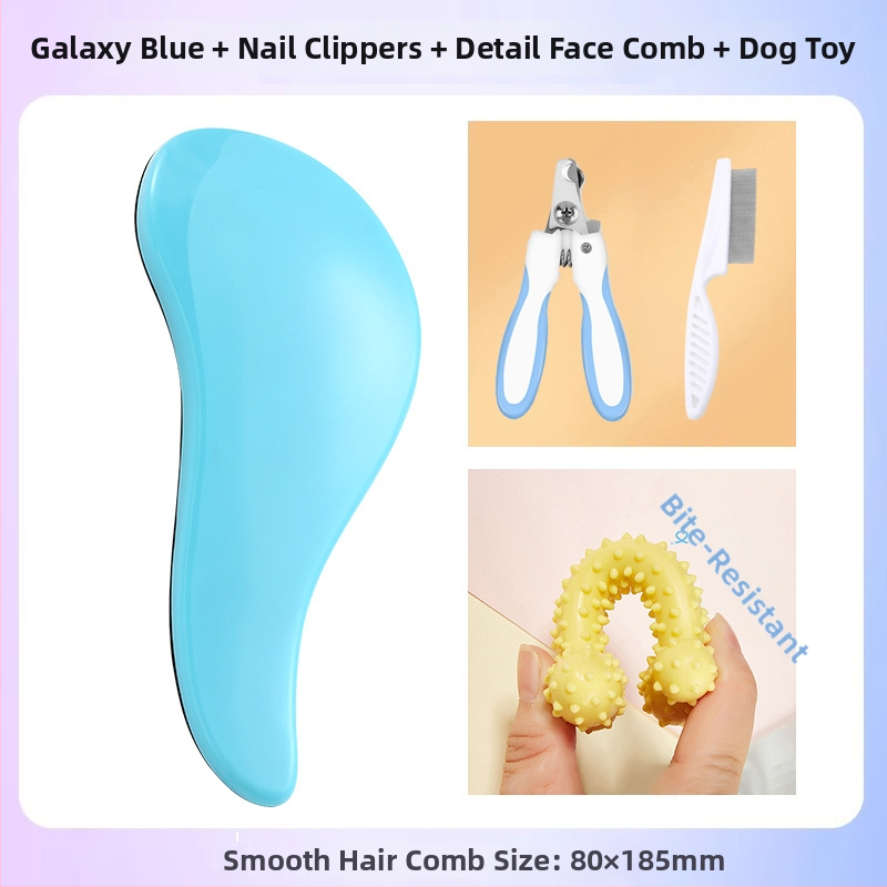 Χτένα περιποίησης σκύλων με μασάζ – ABS υλικό, για Μπιχόν Φριζέ, αφαίρεση χαλαρού τριχώματος