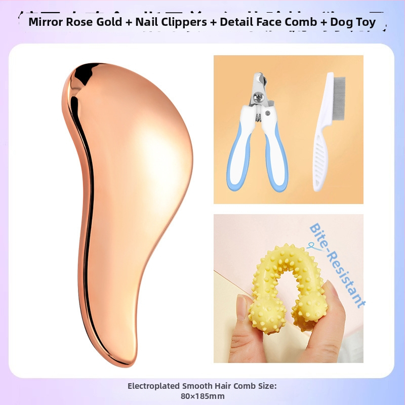 Χτένα περιποίησης σκύλων με μασάζ – ABS υλικό, για Μπιχόν Φριζέ, αφαίρεση χαλαρού τριχώματος