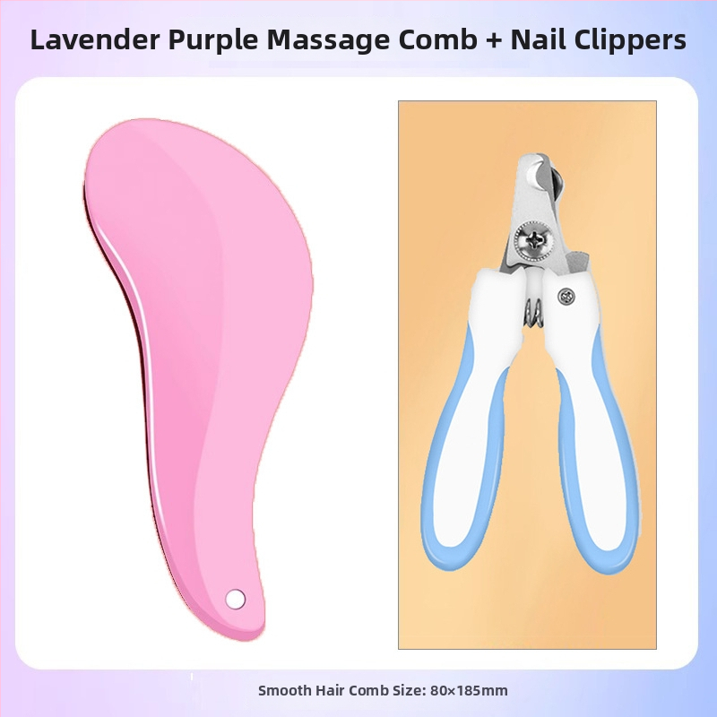 Χτένα περιποίησης σκύλων με μασάζ – ABS υλικό, για Μπιχόν Φριζέ, αφαίρεση χαλαρού τριχώματος