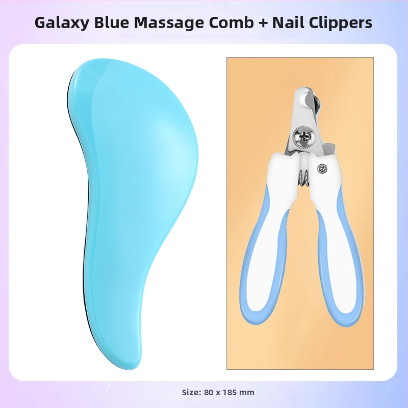 Χτένα περιποίησης σκύλων με μασάζ – ABS υλικό, για Μπιχόν Φριζέ, αφαίρεση χαλαρού τριχώματος