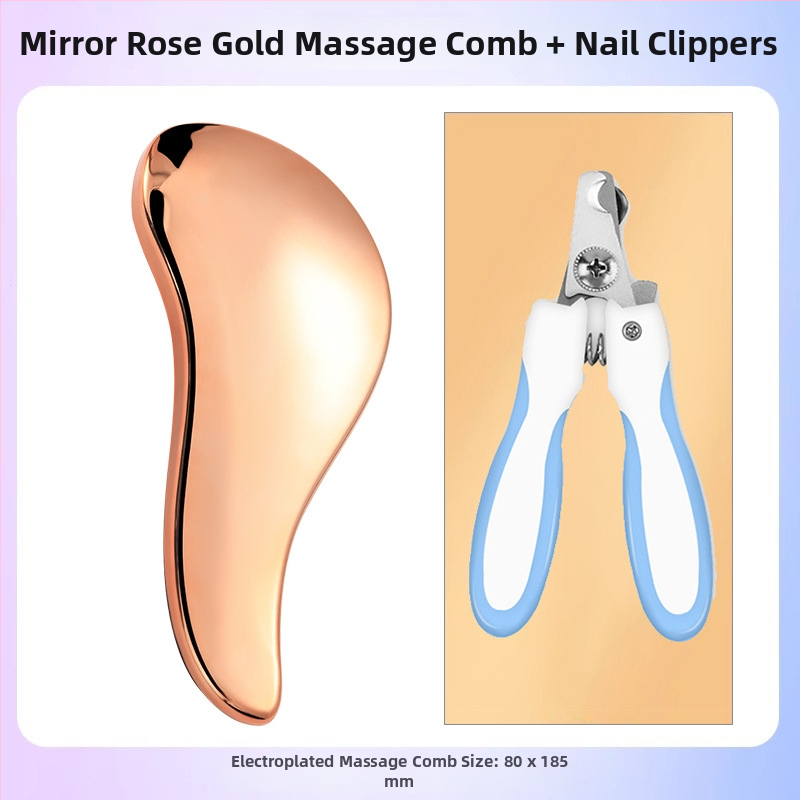 Χτένα περιποίησης σκύλων με μασάζ – ABS υλικό, για Μπιχόν Φριζέ, αφαίρεση χαλαρού τριχώματος