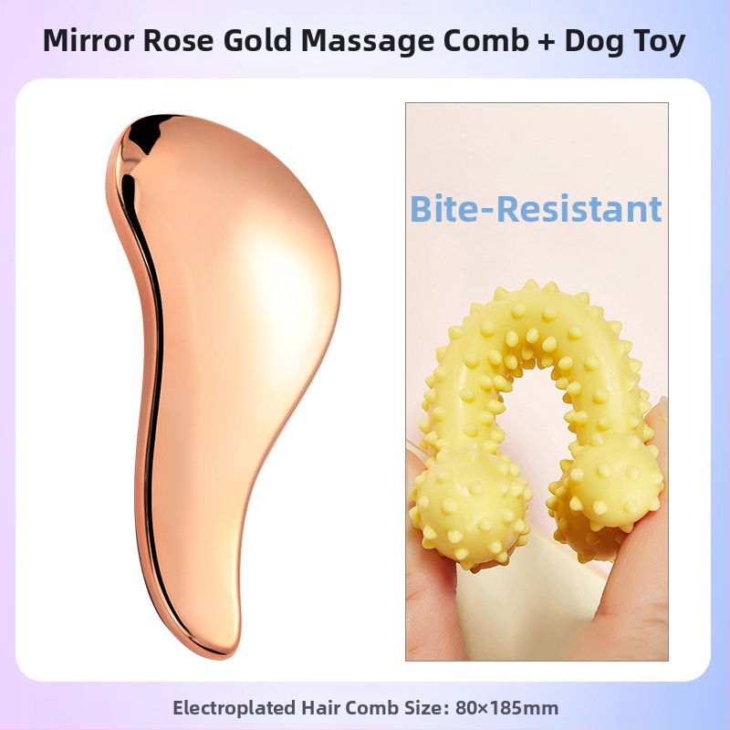 Χτένα περιποίησης σκύλων με μασάζ – ABS υλικό, για Μπιχόν Φριζέ, αφαίρεση χαλαρού τριχώματος