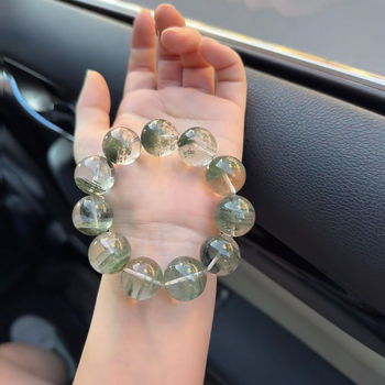 Βραχιόλι με κρύσταλλο-φάντασμα, ελαστικό κορδόνι, βιντάζ στυλ, με πιστοποιητικό