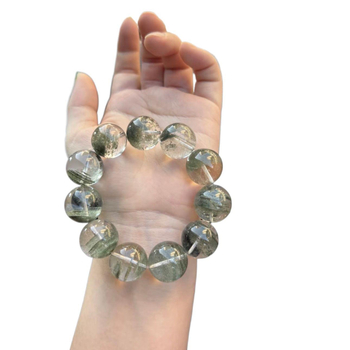 Βραχιόλι με κρύσταλλο-φάντασμα, ελαστικό κορδόνι, βιντάζ στυλ, με πιστοποιητικό