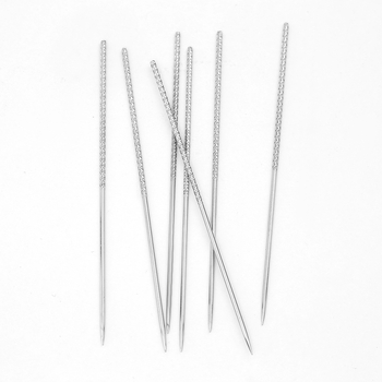 Igla s nazubljenom površinom za ručno uvijanje niti, šivaća igla za rubove hlača, igla od tvrdog karbonskog čelika, klasičan stil — 10.000 komada po paketu, 16,5 g po paketu