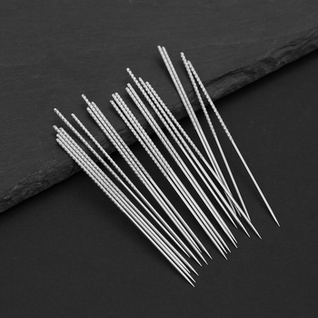 Igla s nazubljenom površinom za ručno uvijanje niti, šivaća igla za rubove hlača, igla od tvrdog karbonskog čelika, klasičan stil — 10.000 komada po paketu, 16,5 g po paketu