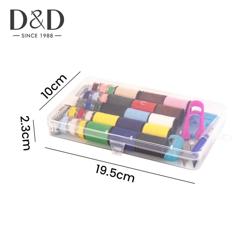 D&D kutija za šivanje — kućni šivaći komplet u jednostavnom stilu, pakiranje 100 kom, težina 125 g